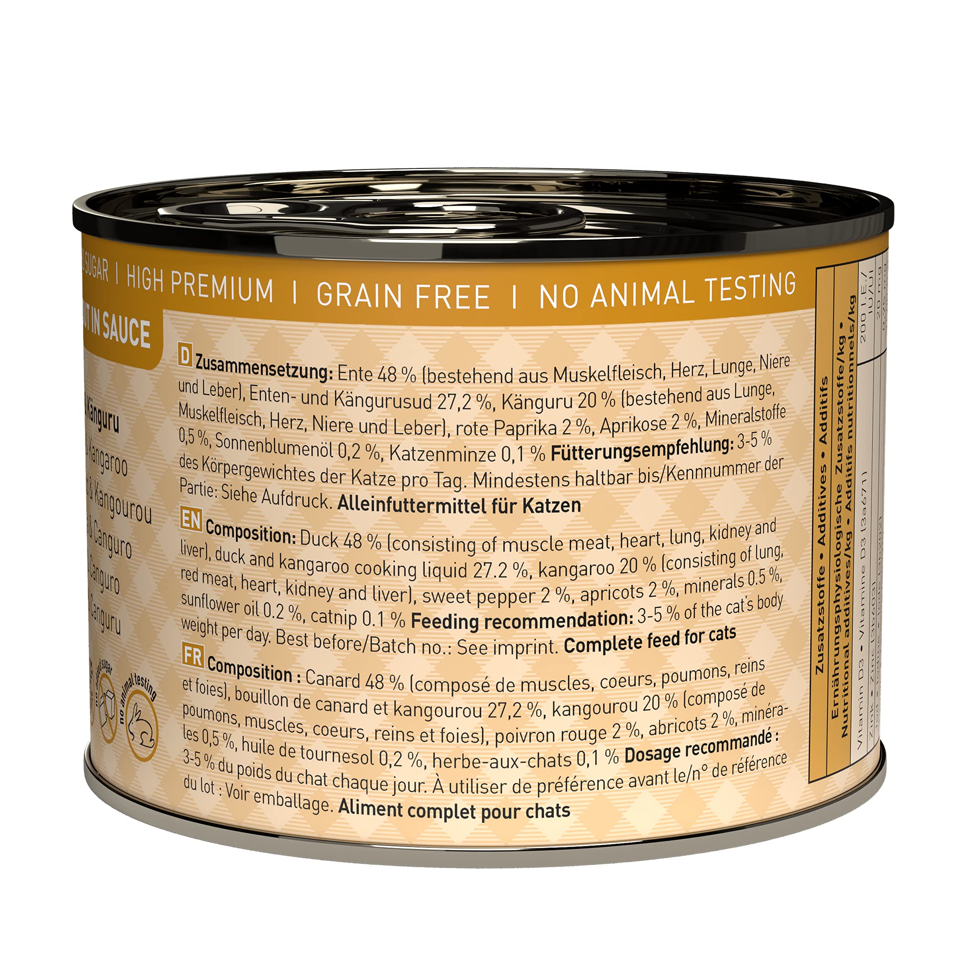 catz-finefood-ragout-n-607-k-nguru-ente-nassfutter-f-r-katzen-in-sauce-6-x-190-g image 2