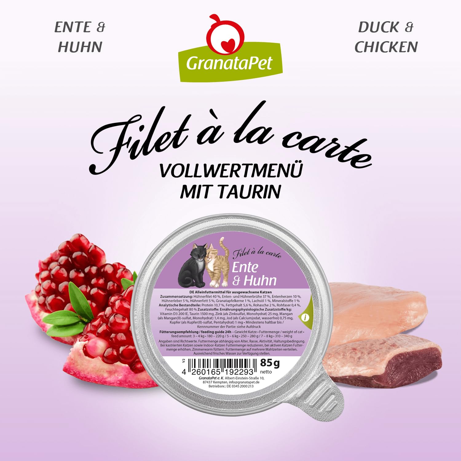 granatapet-filet-la-carte-ente-huhn-katzenfutter-nass-6x85g image 4
