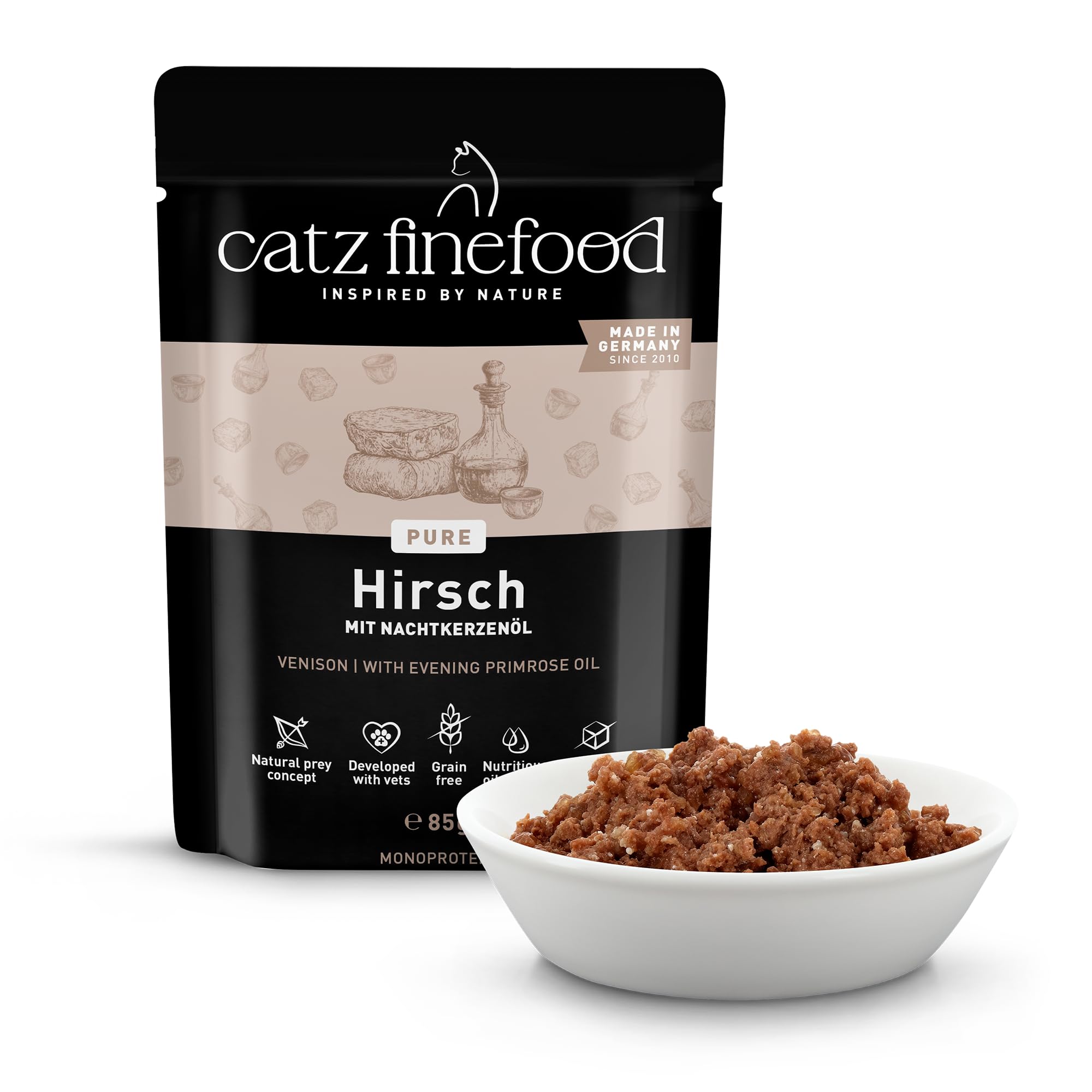 catz-finefood-purrrr-n-121-hirsch-monoprotein-katzen-nassfutter-16-x-85-g image 2