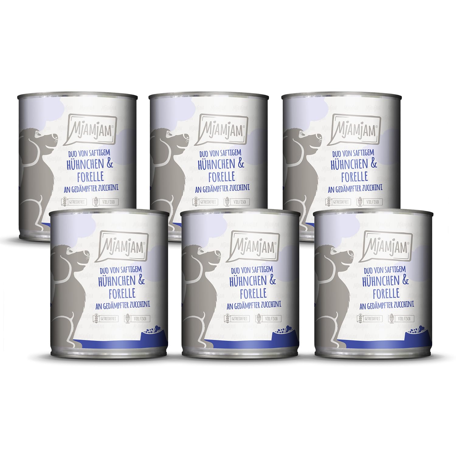 mjamjam-duo-nassfutter-f-r-hunde-pute-kaninchen-6-x-400-g image 8
