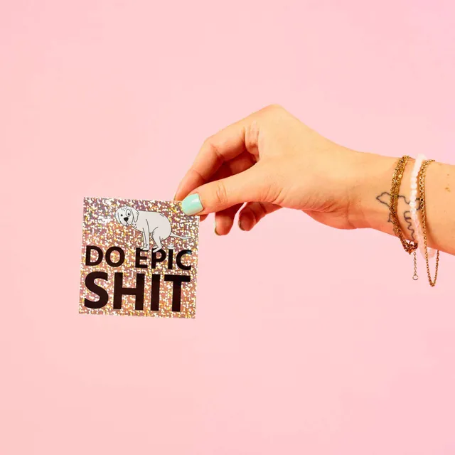 strayz-hunde-sticker-do-epic-shit-doggo-sticker image 1