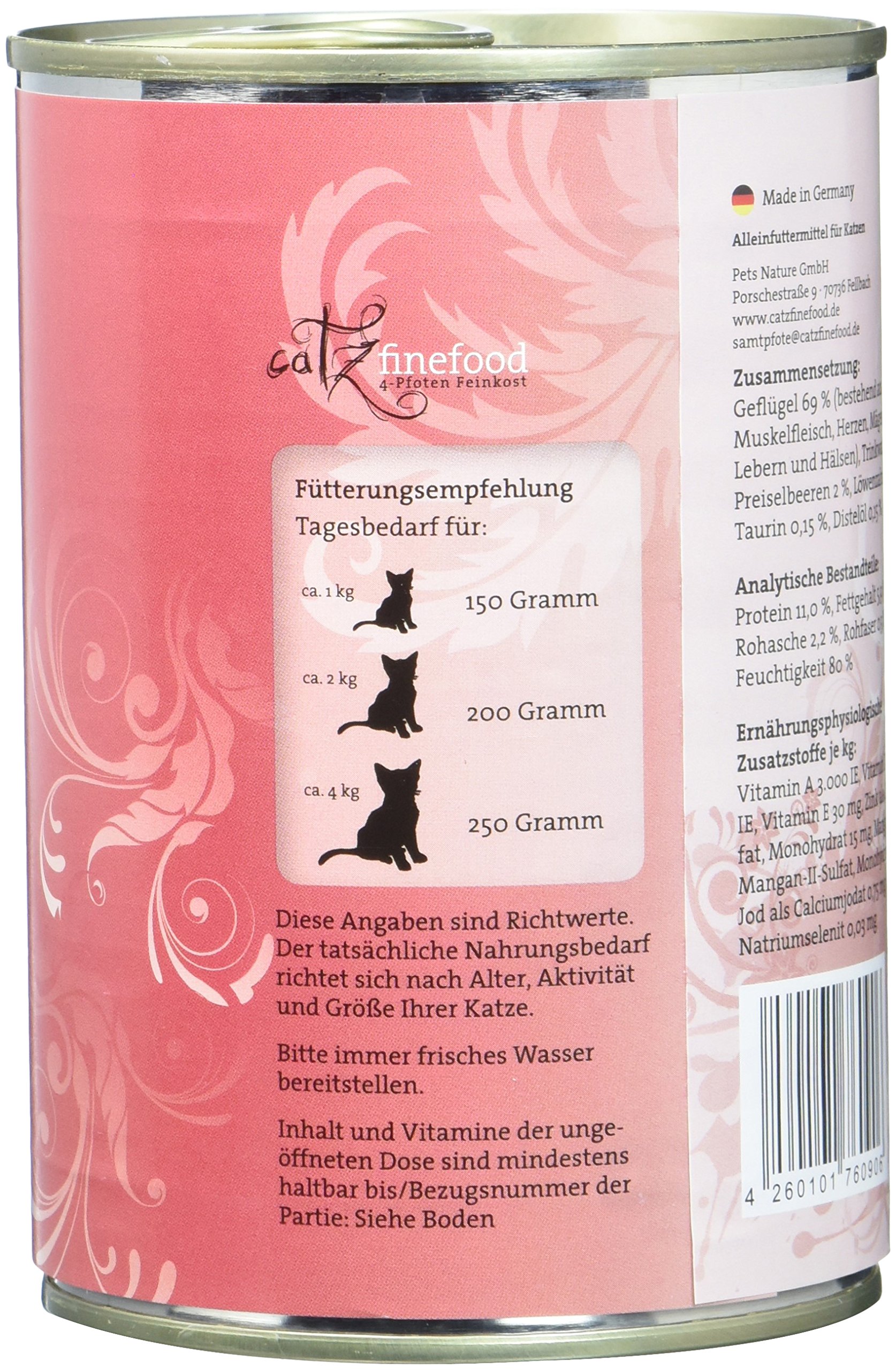 catz-finefood-classic-n-3-katzennassfutter-gefl-gel-mit-preiselbeere-6-x-400g image 2