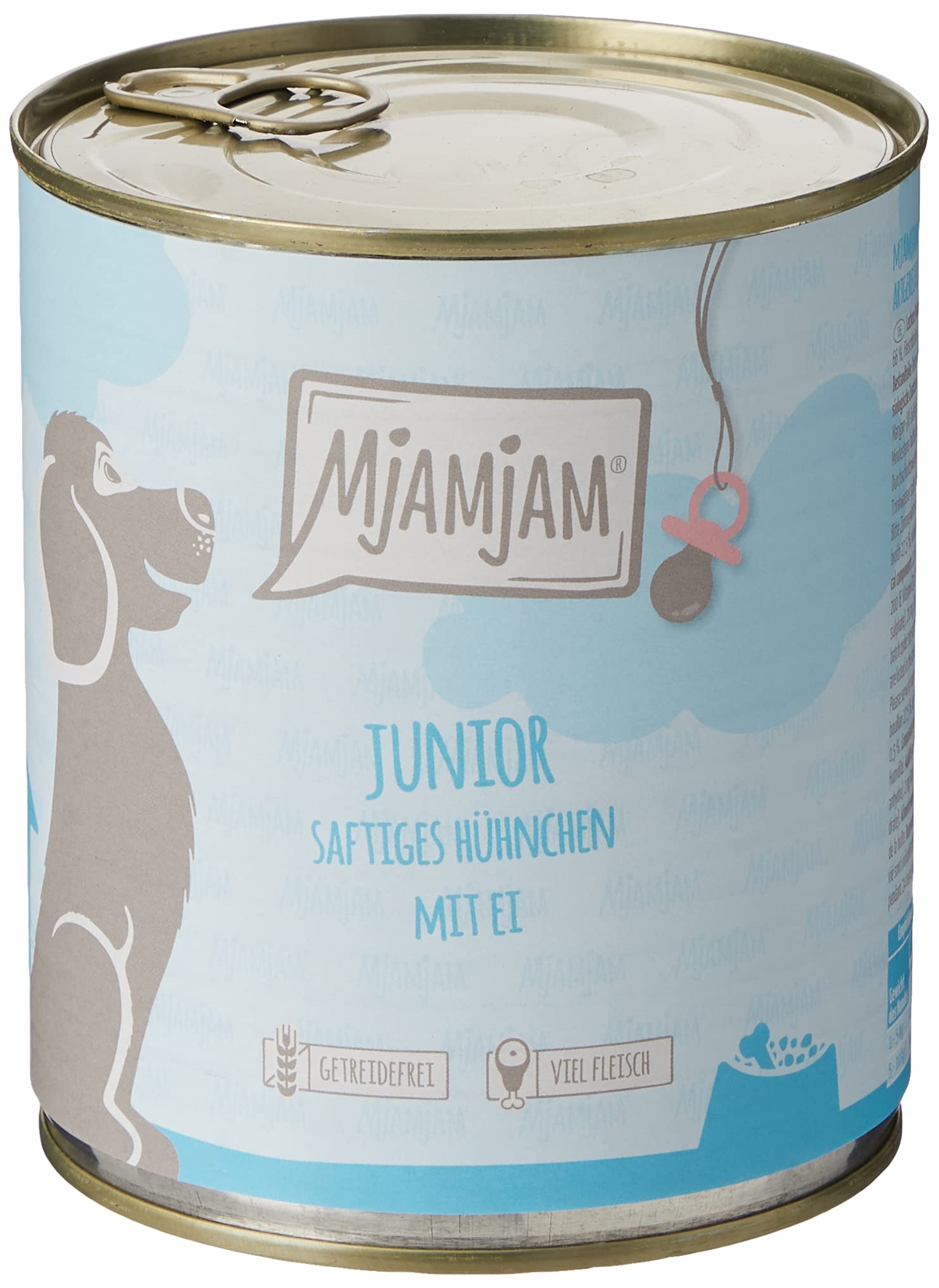 mjamjam-junior-hundenassfutter-saftiges-h-hnchen-mit-ei-6-x-800g image 4