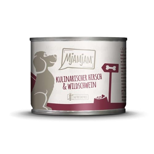 mjamjam-premium-nassfutter-hund-hirsch-wildschwein-6-x-200g image 3