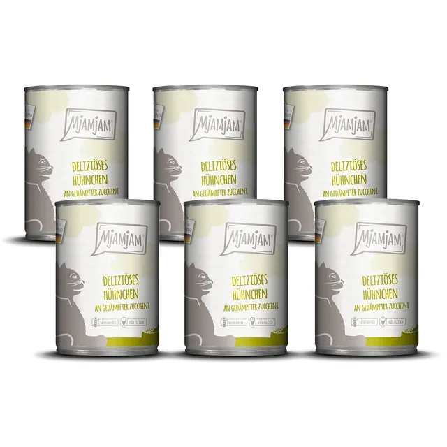 mjamjam-leckere-mahlzeiten-premium-nassfutter-f-r-katzen-h-hnchen-an-zucchini-6- image 1