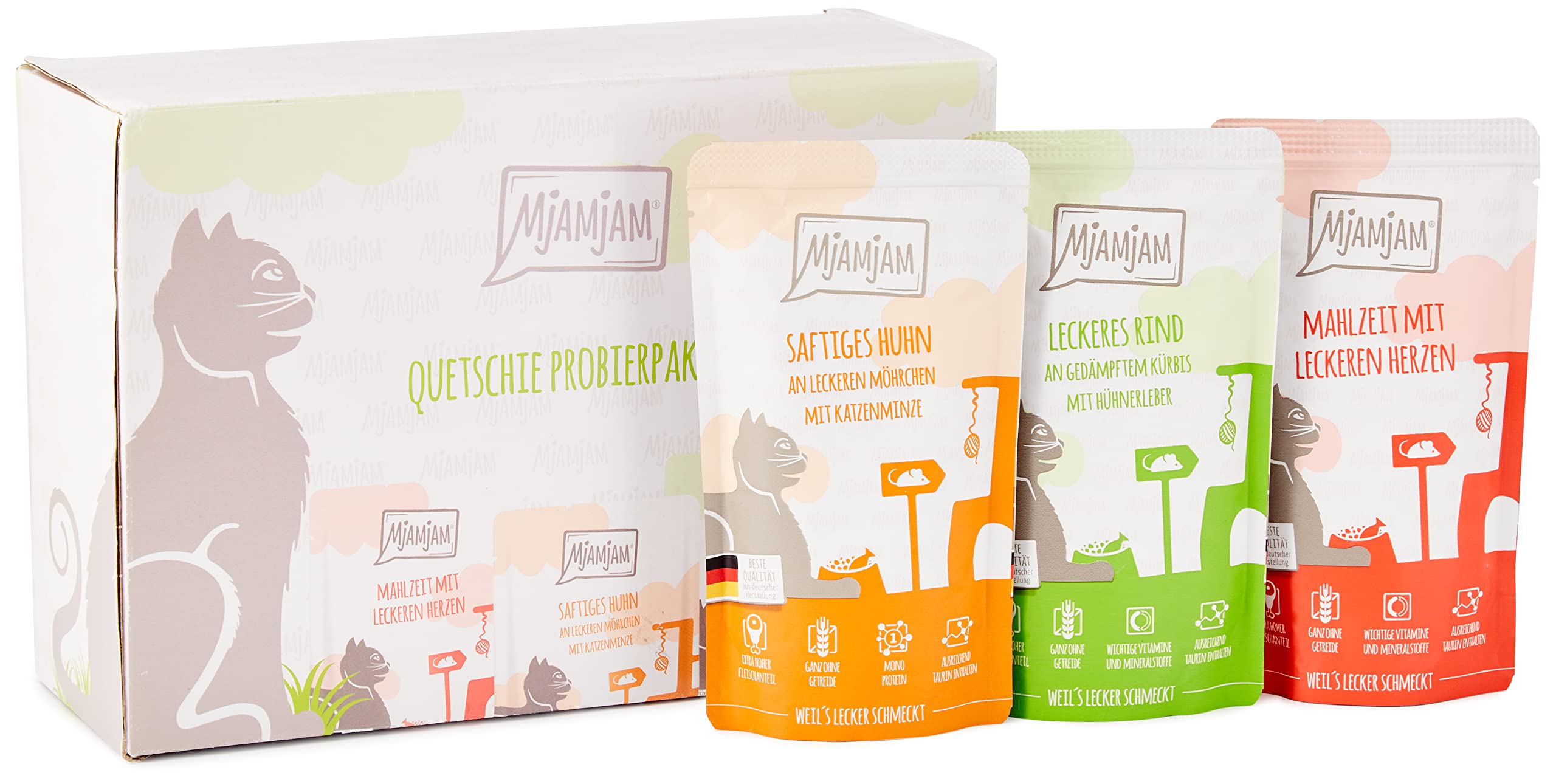 mjamjam-leckere-mahlzeiten-mixpaket-i-katzen-nassfutter-12-x-125-g image 1