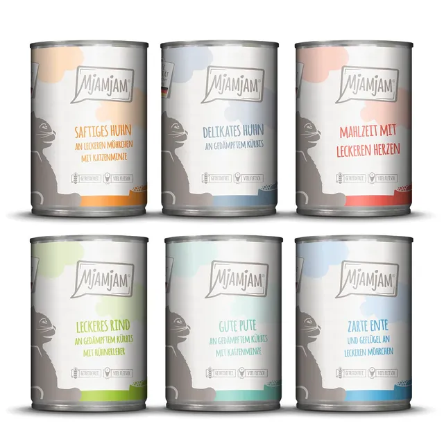 mjamjam-leckere-mahlzeiten-mixpaket-iii-premium-nassfutter-f-r-katzen-6-x-400-g- image 1