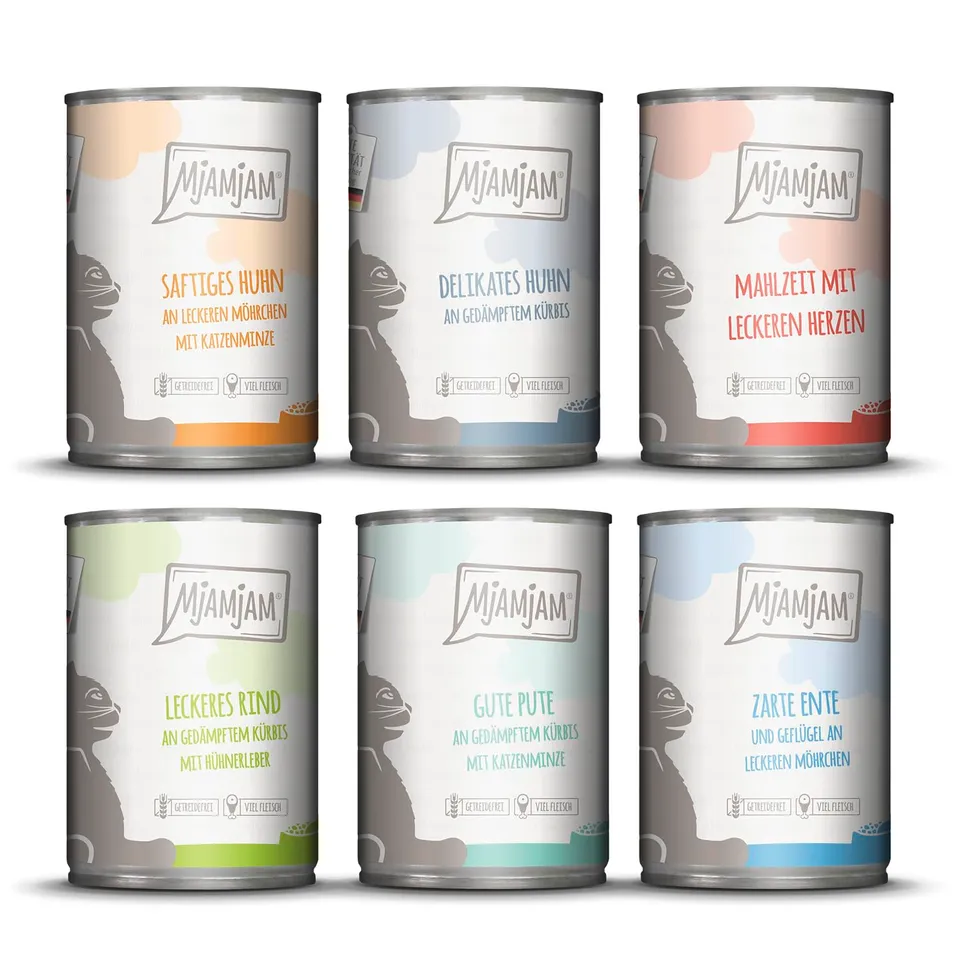 mjamjam-leckere-mahlzeiten-mixpaket-iii-premium-nassfutter-f-r-katzen-6-x-400-g- image 1
