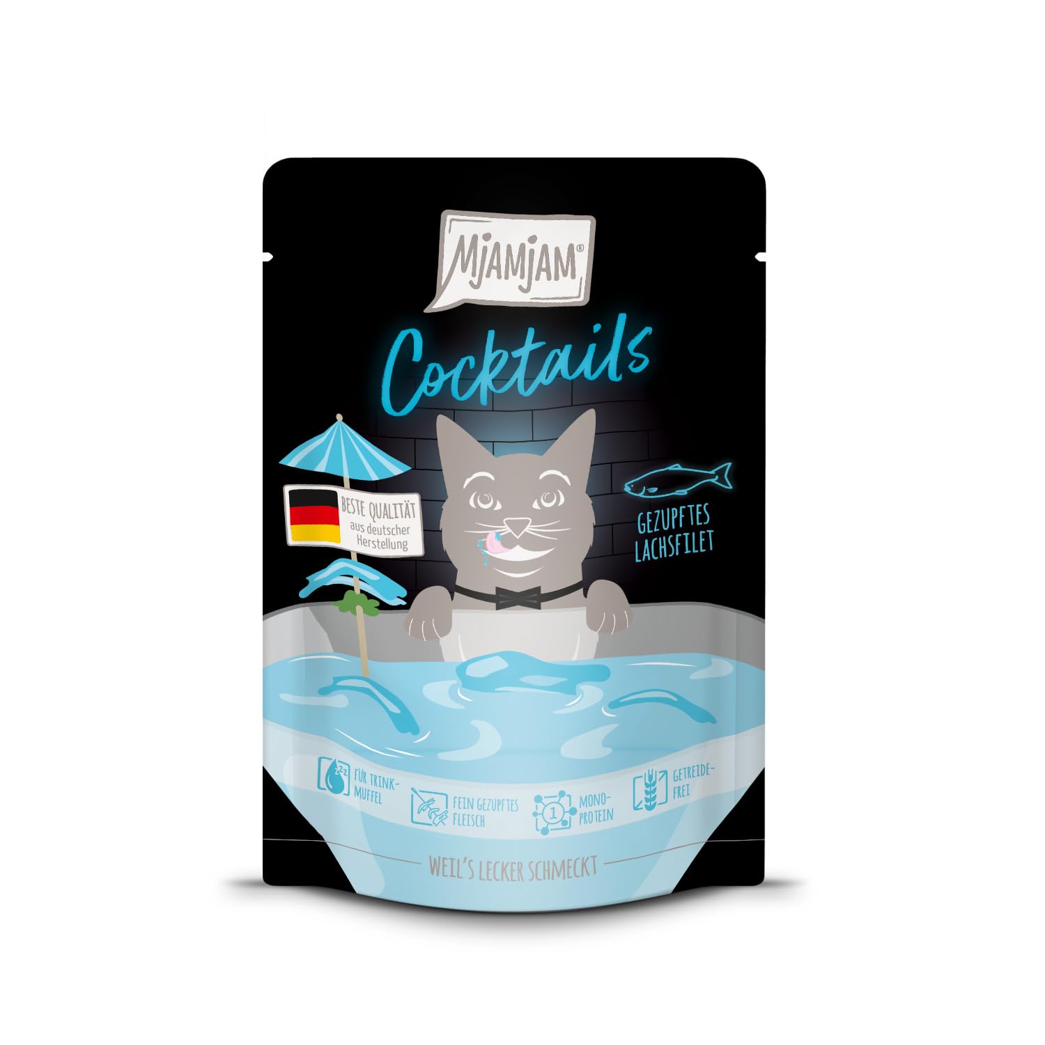 mjamjam-cocktails-drink-f-r-katzen-gezupftes-lachsfilet-40g-getreidefrei image 1