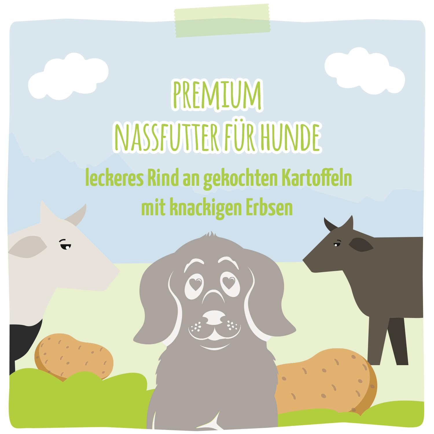 mjamjam-premium-hundenassfutter-rind-kartoffel-erbse-6-x-400-g image 5