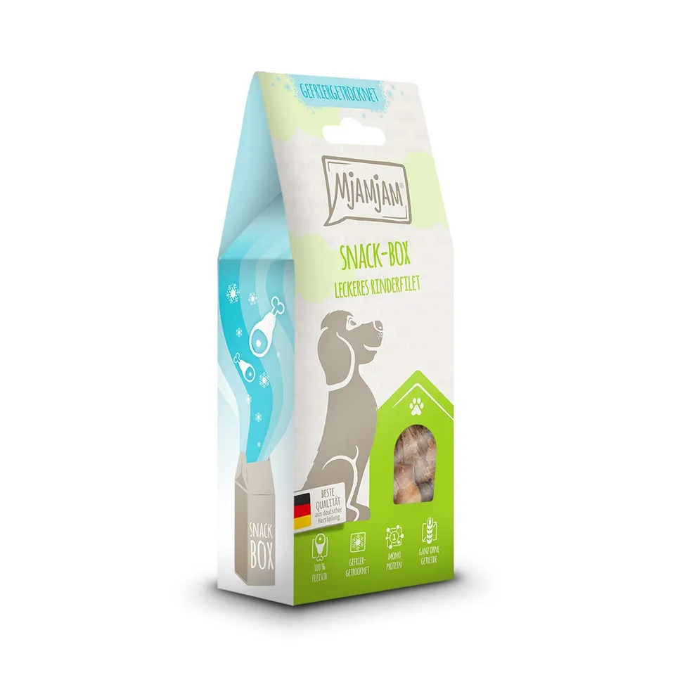 mjamjam-snackbox-f-r-hunde-rinderfilet-gefriergetrocknet-70g image 1