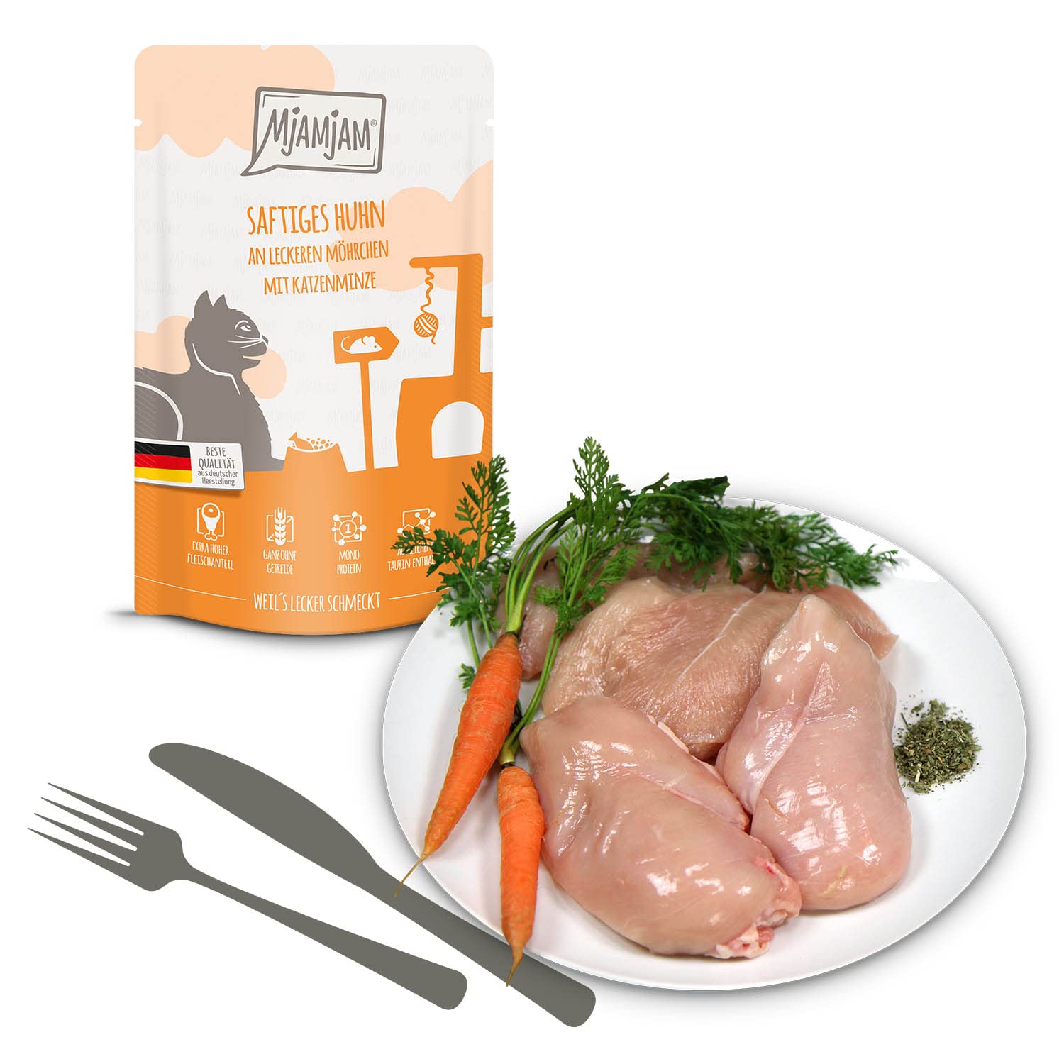 mjamjam-premium-nassfutter-f-r-katzen-probierpaket-getreidefrei-12er-pack-12-x-1 image 2