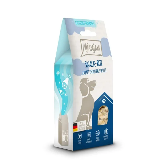 mjamjam-snackbox-premium-hundesnack-zartes-entenbrustfilet-80-g image 1