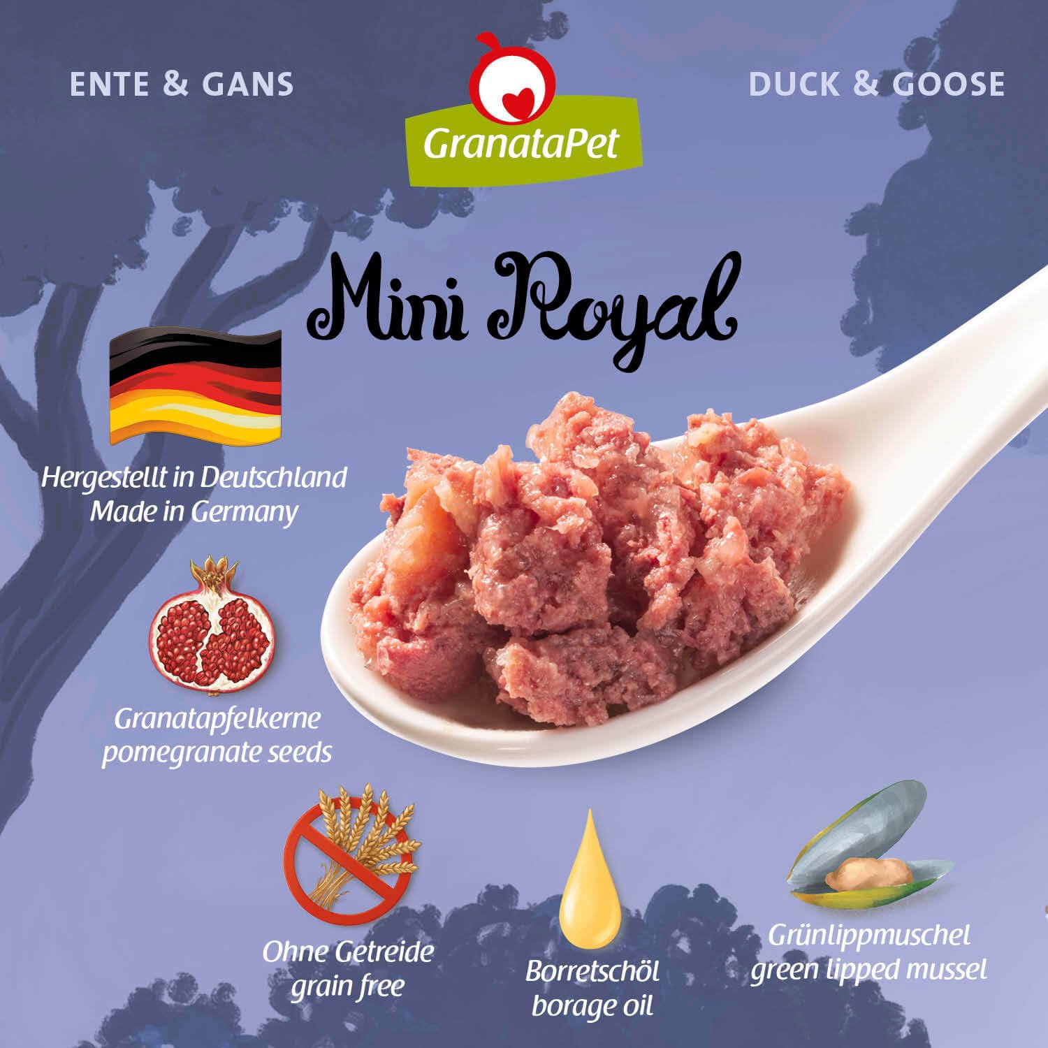 granatapet-mini-royal-ente-gans-hundenassfutter-11-x-150-g image 5