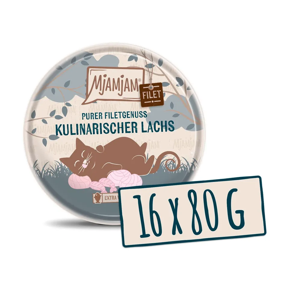 mjamjam-premium-nassfutter-f-r-katzen-lachsfilet-pur-16-x-80g image 1
