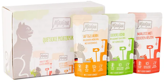 mjamjam-leckere-mahlzeiten-mixpaket-i-katzen-nassfutter-12-x-125-g image 1