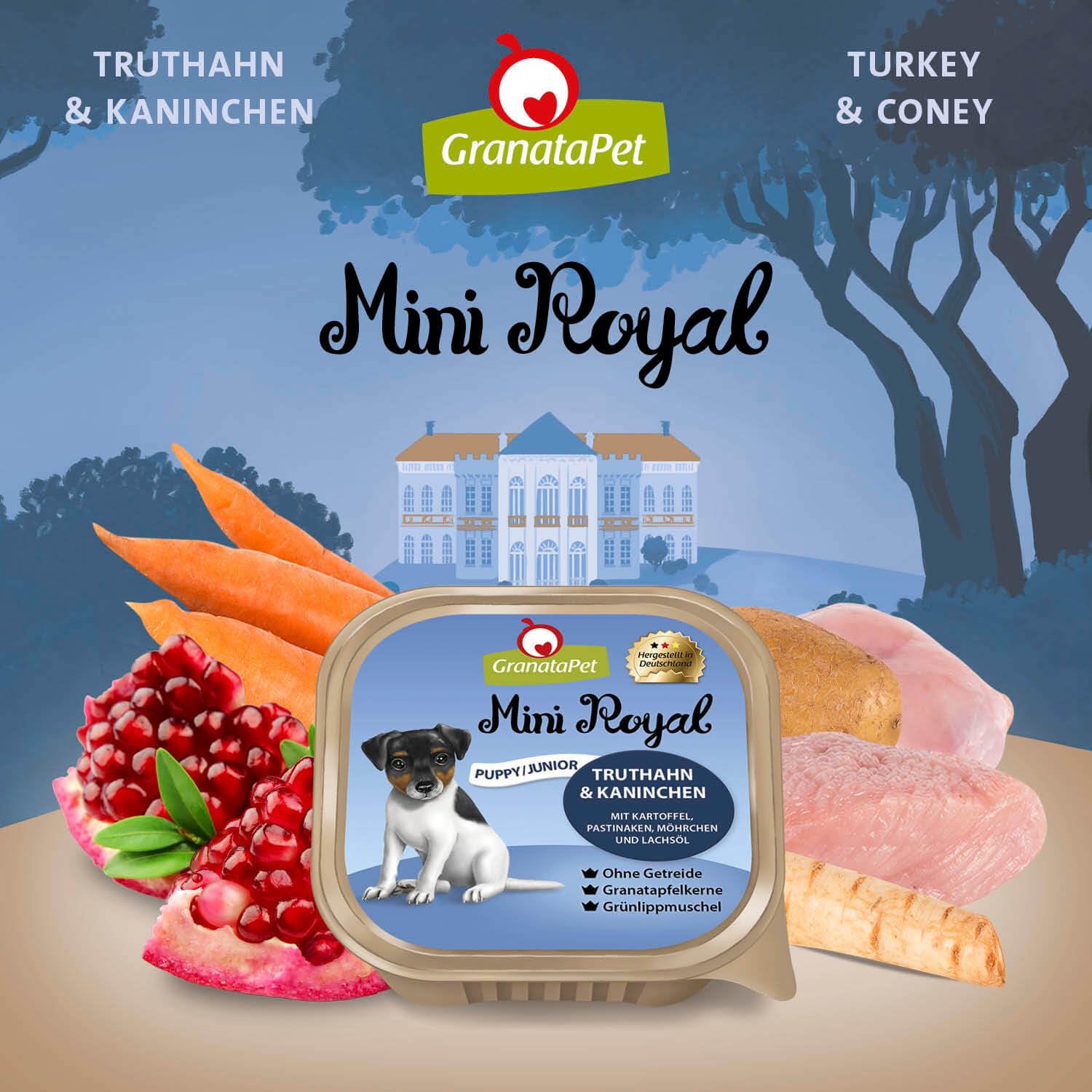 granatapet-mini-royal-truthahn-kaninchen-junior-nassfutter-f-r-kleine-hunde-11-x image 2