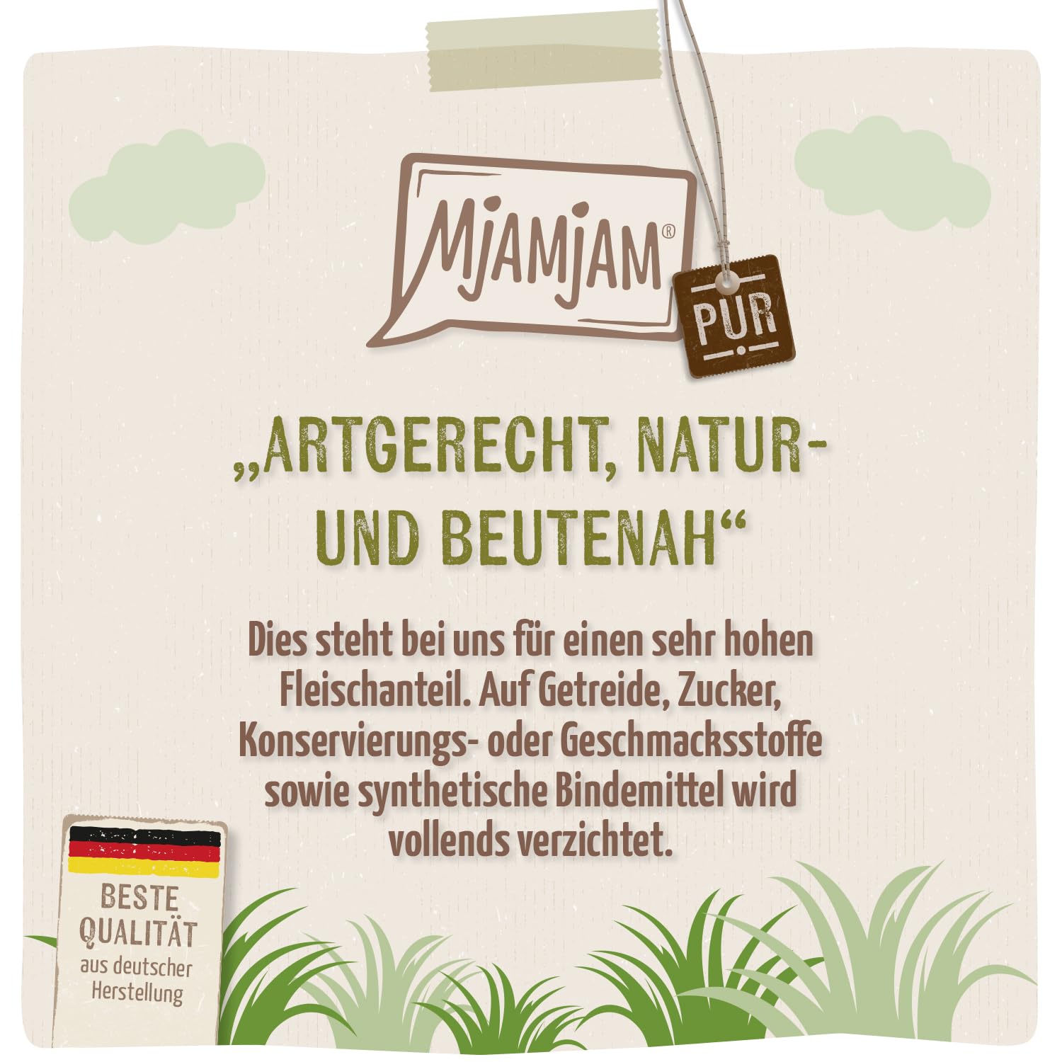 mjamjam-purer-fleischgenuss-premium-nassfutter-f-r-katzen-b-ffel-pur-6-x-400g image 2