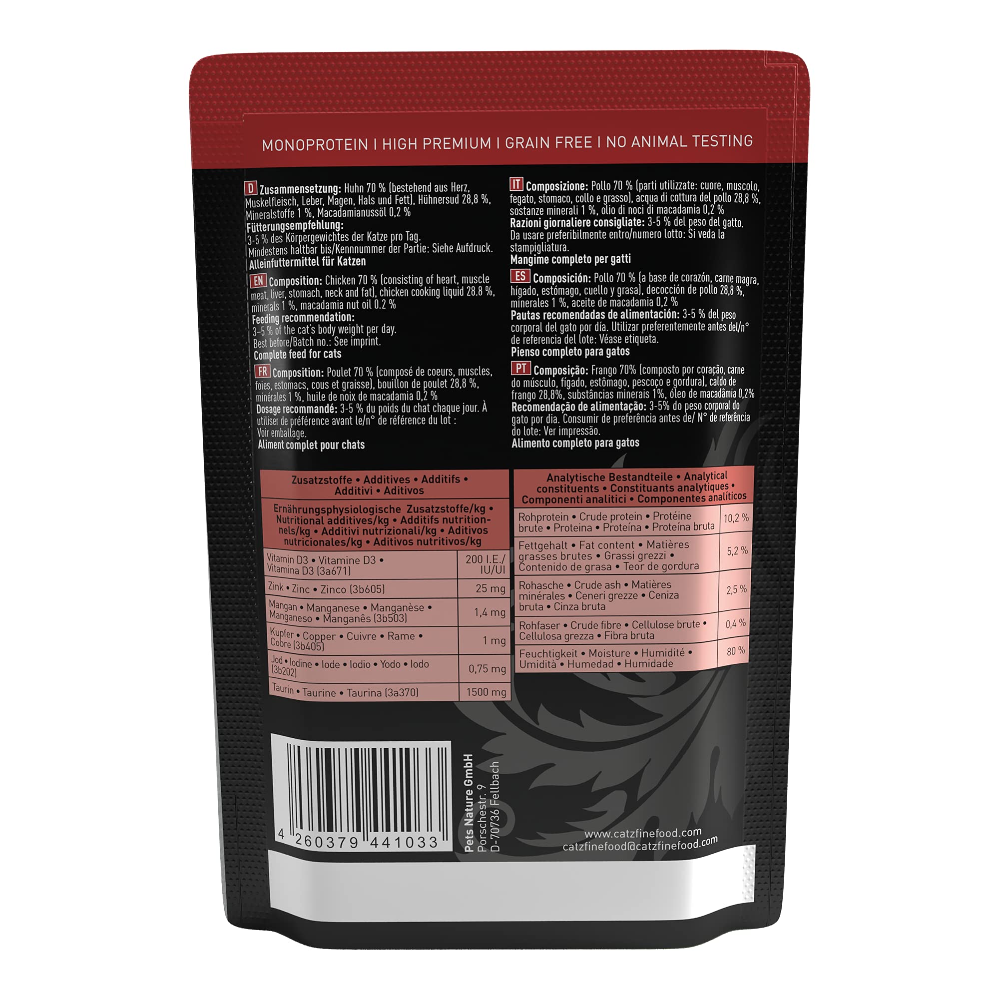catz-finefood-purrrr-n-103-huhn-monoprotein-katzen-nassfutter-16-x-85-g image 2