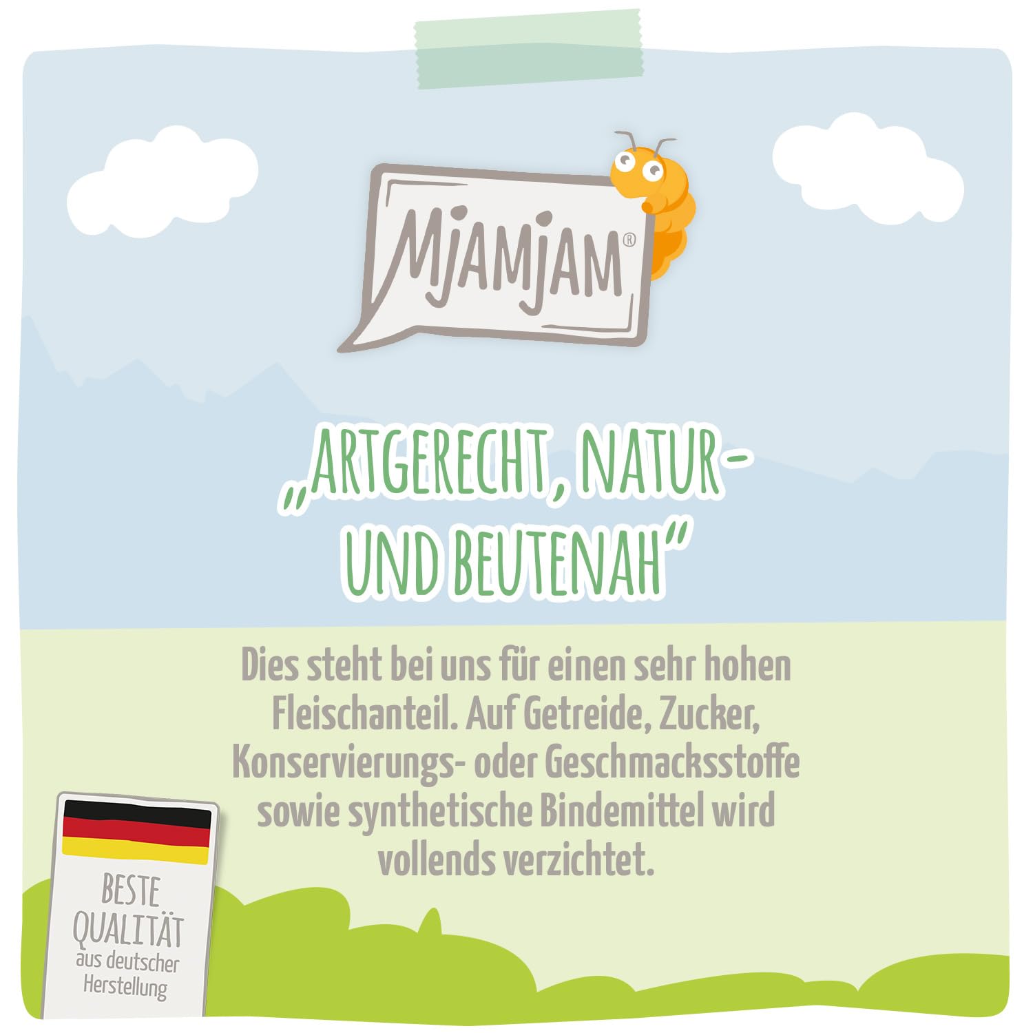 mjamjam-premium-nassfutter-f-r-katzen-insekt-mit-h-hnchen-6-x-400-g-getreidefrei image 2