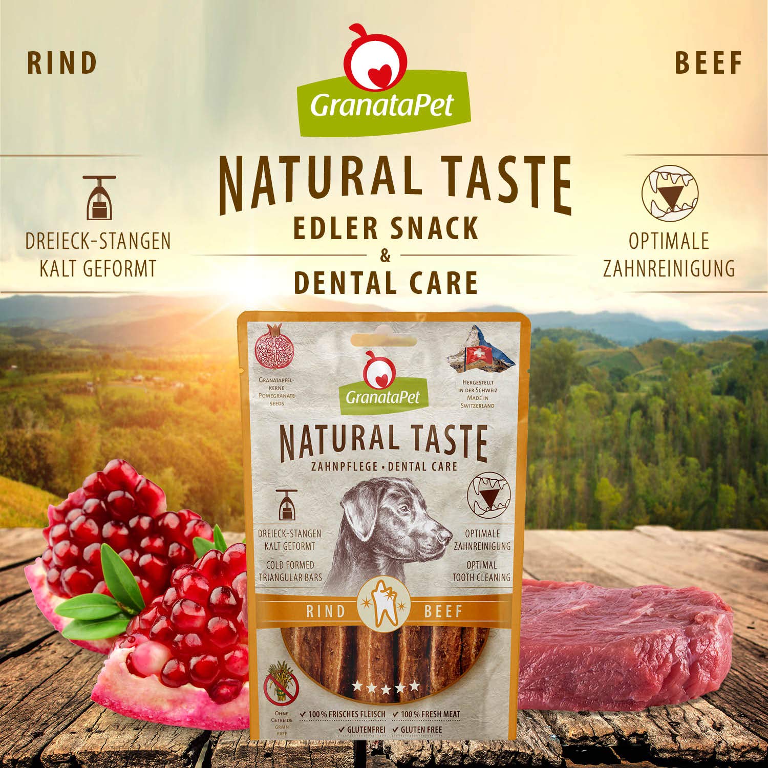 granatapet-natural-taste-edler-snack-rind-zahnpflege-hund-70g image 2