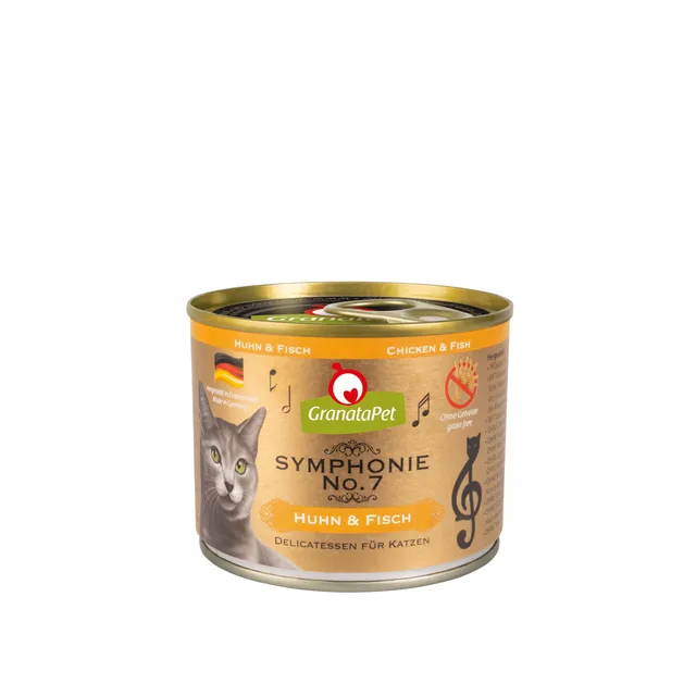 granatapet-symphonie-no-7-huhn-fisch-katzen-nassfutter-6x200g-getreidefrei image 1
