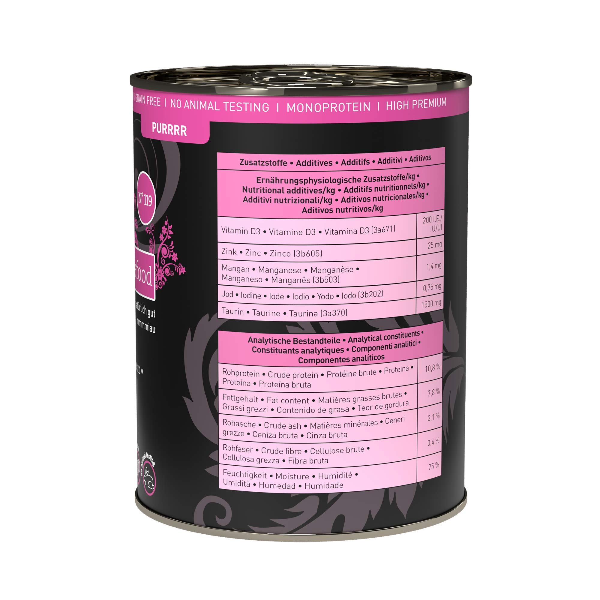 catz-finefood-purrrr-rind-monoprotein-n-119-katzenfutter-nass-6x400g image 2