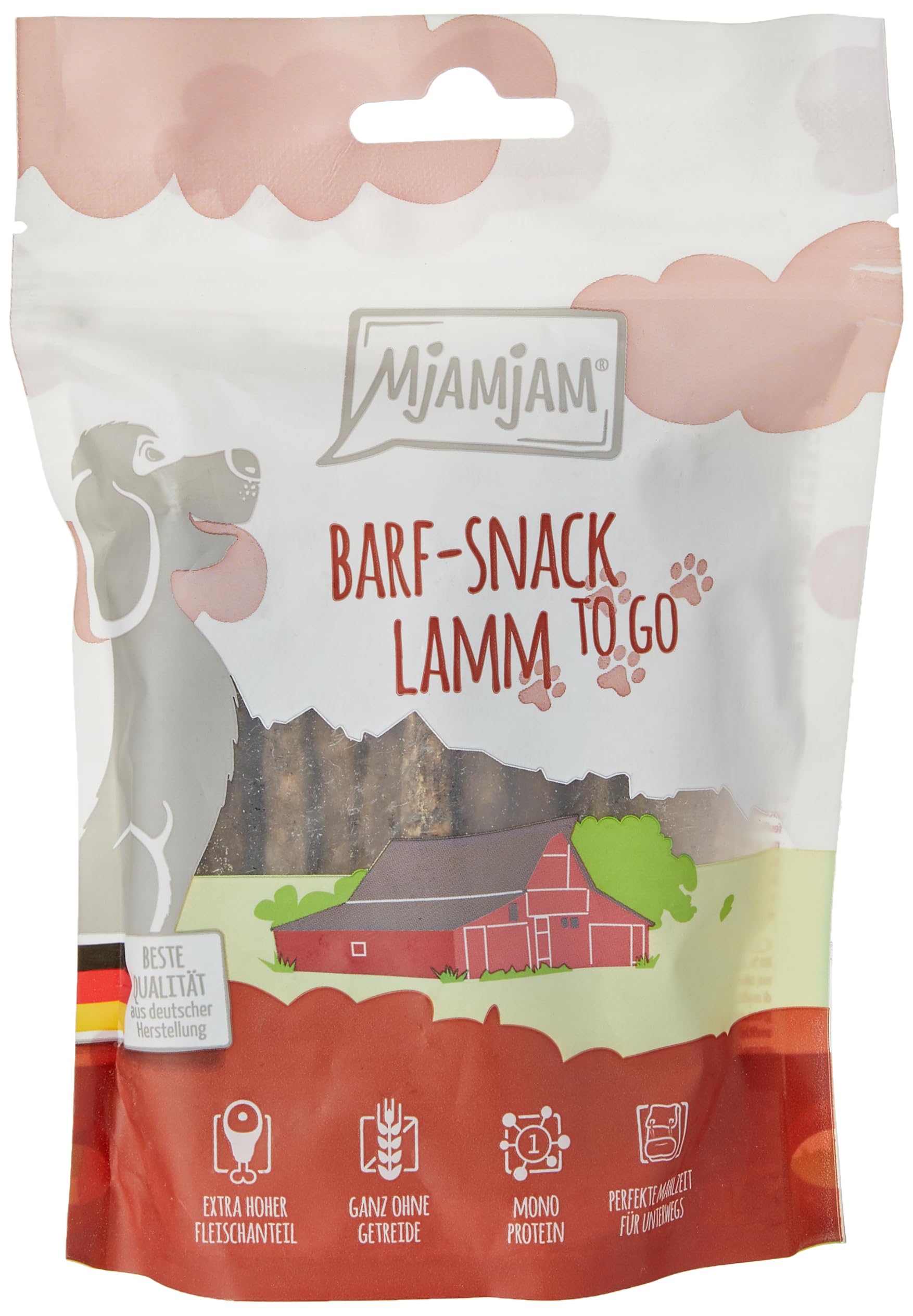 mjamjam-barfsnack-to-go-premium-hundesnack-ente-1-x-125-g-naturbelassen image 5