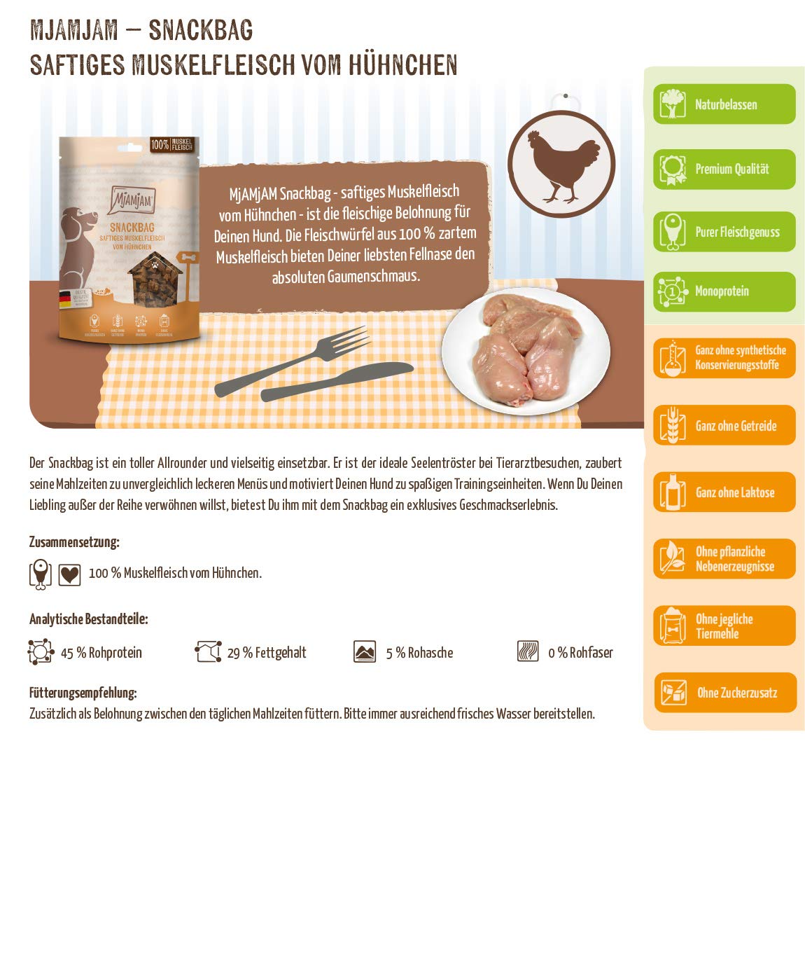 mjamjam-snackbag-hundesnack-h-hnchen-muskelfleisch-100g image 3
