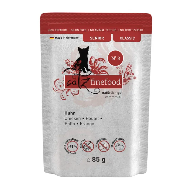 catz-finefood-classic-senior-huhn-nassfutter-f-r-ltere-katzen-16-x-85-g-beutel image 1