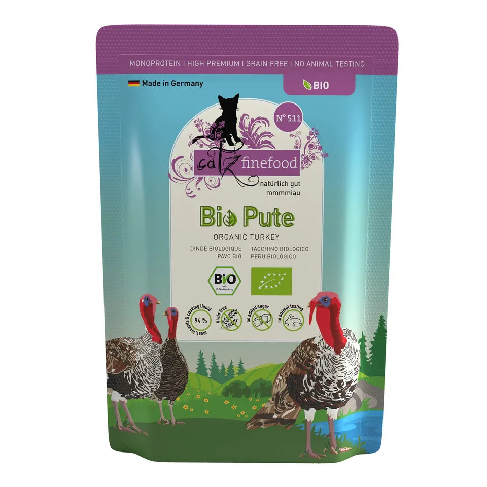 catz-finefood-bio-pute-n-511-nassfutter-katze-12-x-85-g image 1