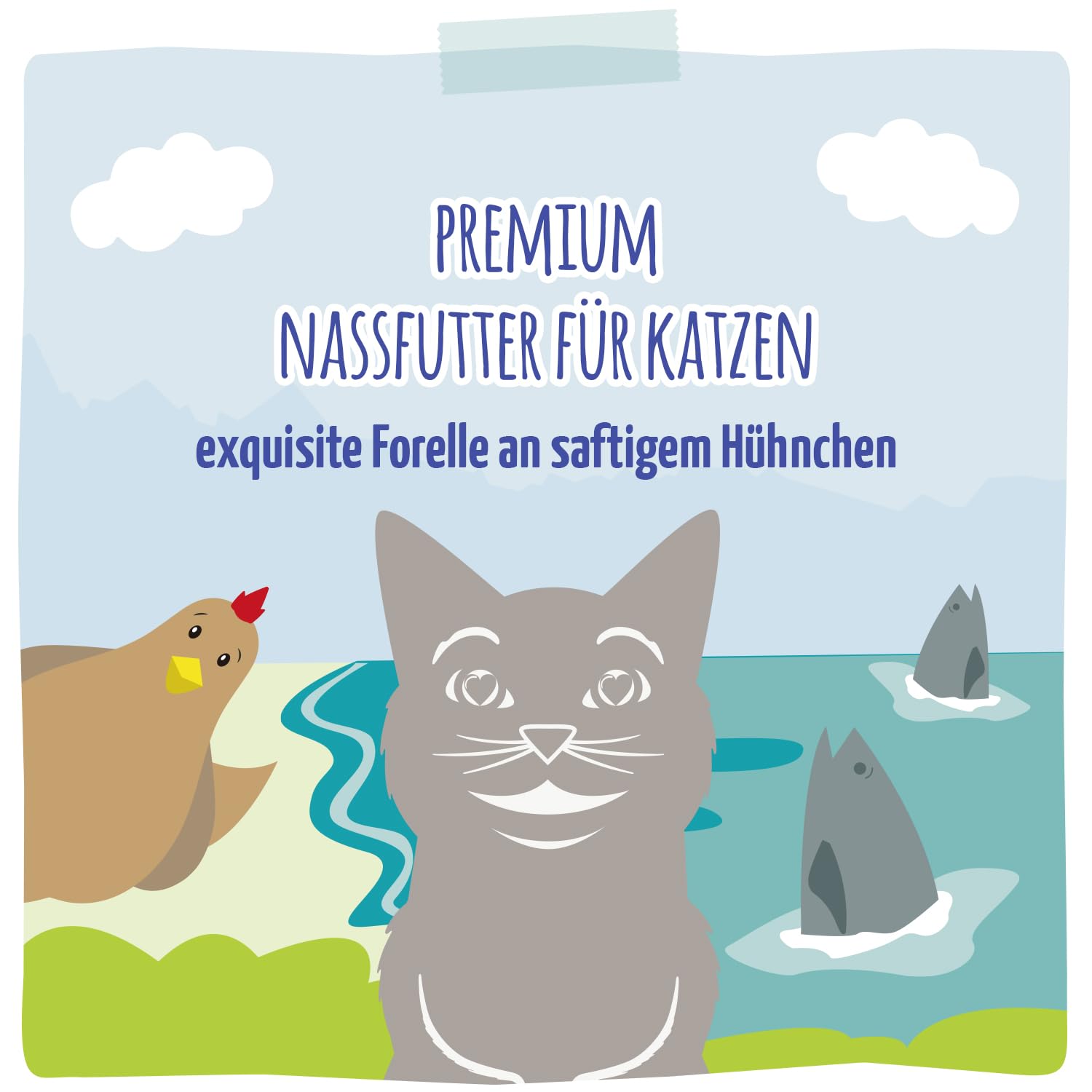 mjamjam-premium-nassfutter-f-r-katzen-forelle-an-h-hnchen-6x200g-getreidefrei image 5