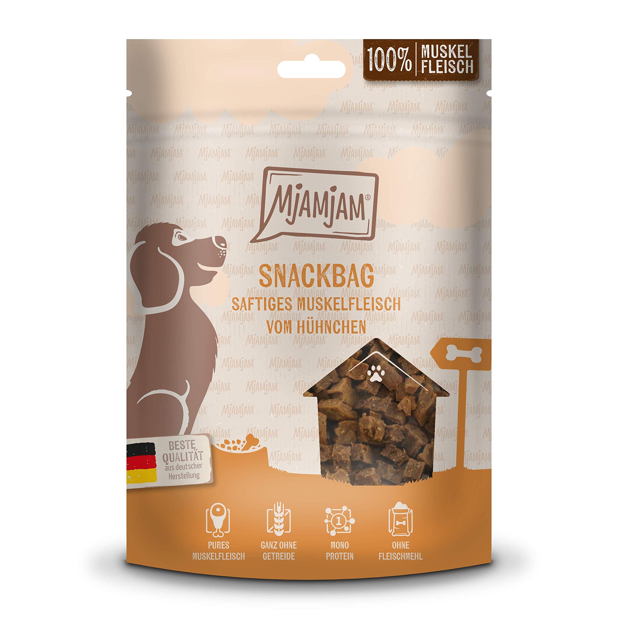 mjamjam-snackbag-hundesnack-h-hnchen-muskelfleisch-100g image 1