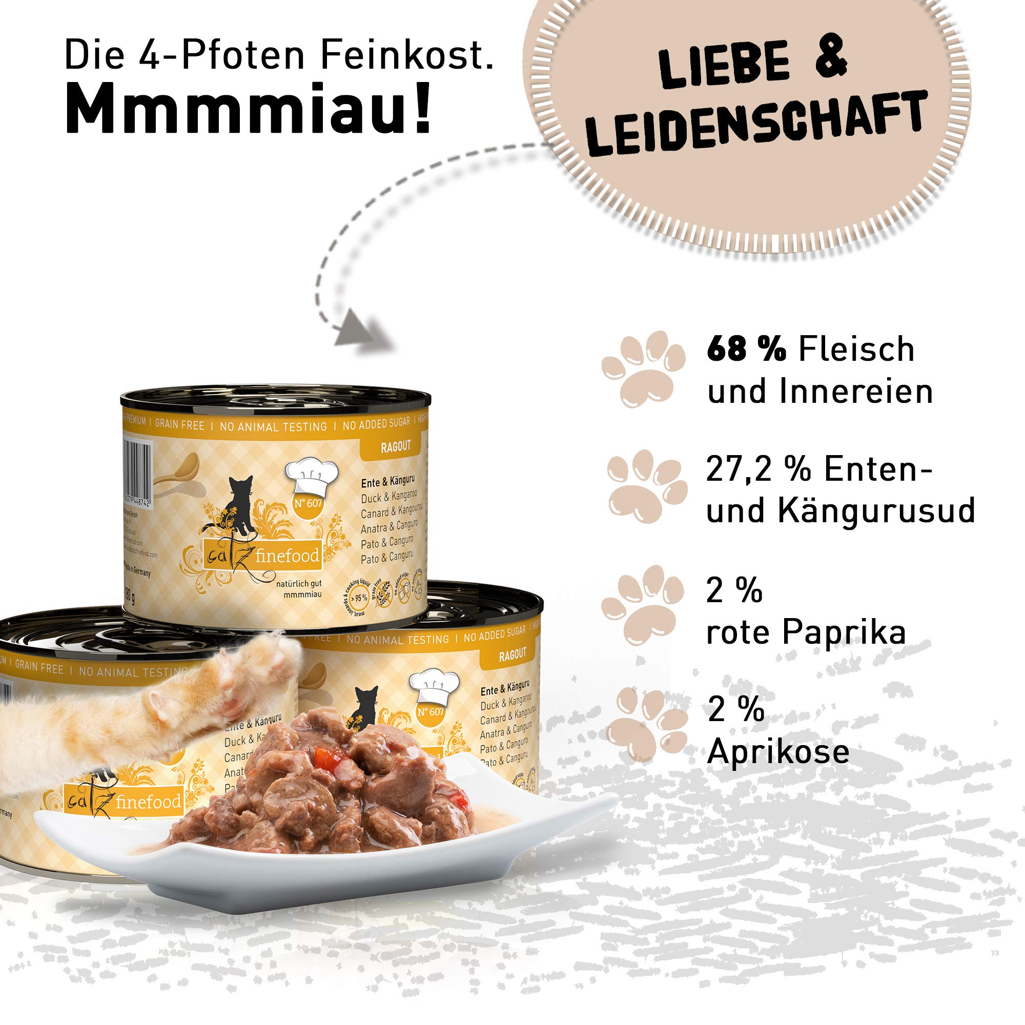 catz-finefood-ragout-n-607-k-nguru-ente-nassfutter-f-r-katzen-in-sauce-6-x-190-g image 3