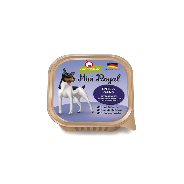 granatapet-mini-royal-ente-gans-hundenassfutter-11-x-150-g image 1