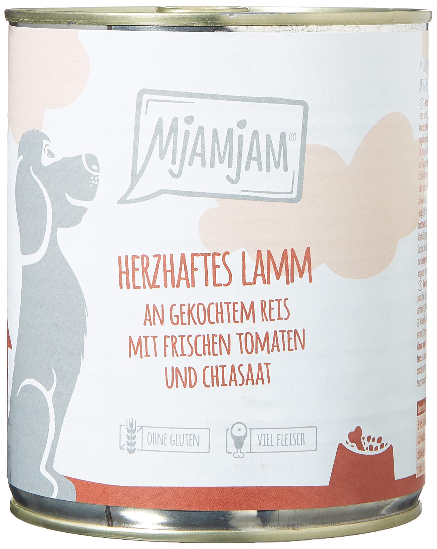 mjamjam-premium-nassfutter-f-r-hunde-herzhaftes-lamm-an-reis-mit-tomaten-6x800g image 4
