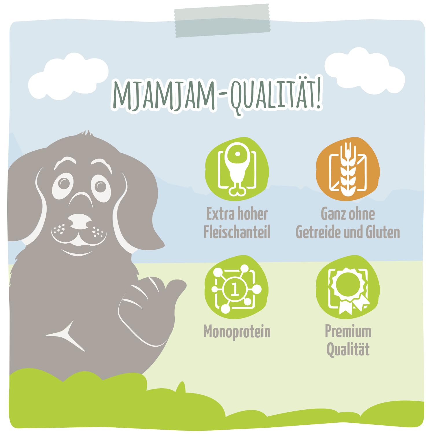 mjamjam-premium-nassfutter-f-r-hunde-kalb-mit-zucchini-6er-pack-6-x-200-g image 4