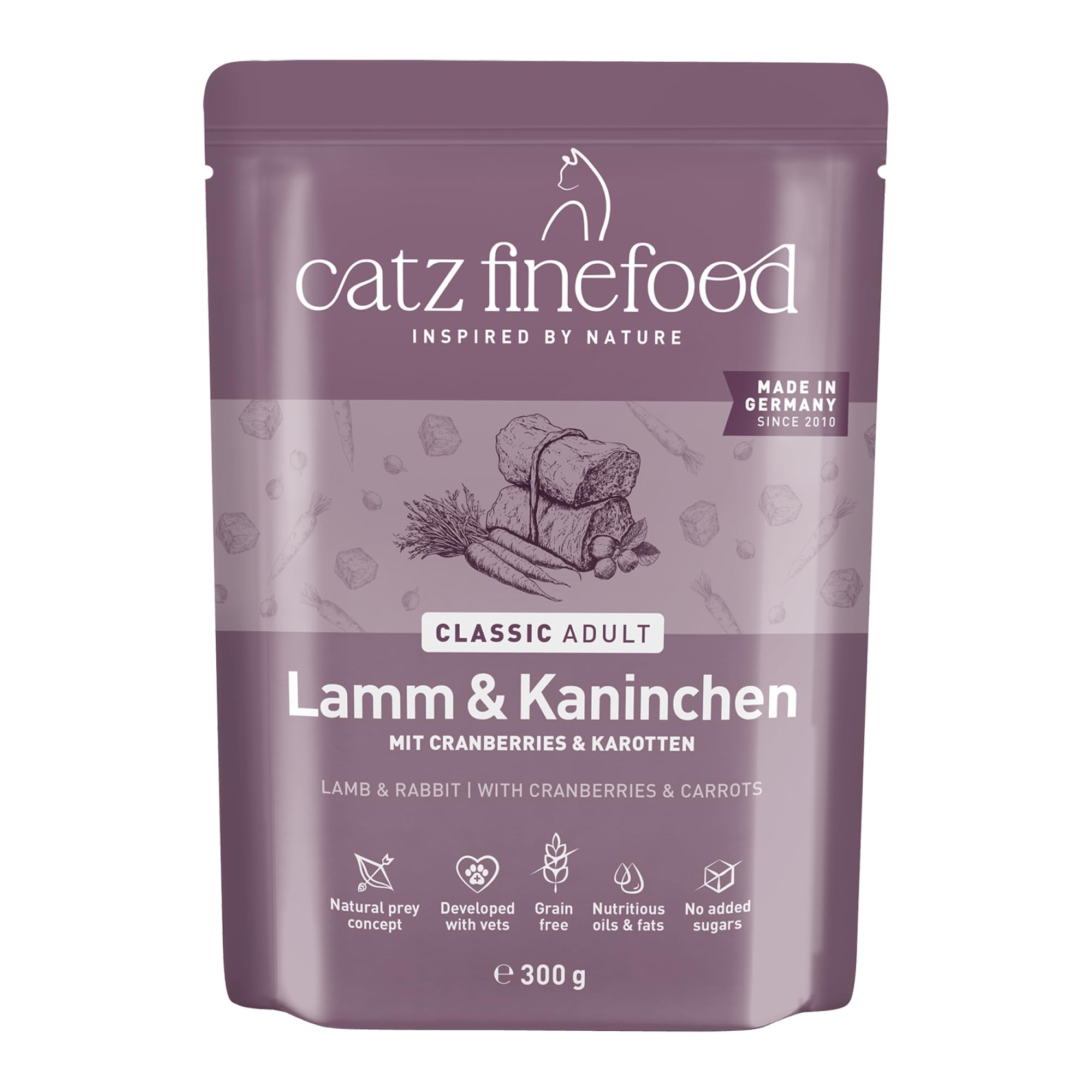 catz-finefood-n-11-lamm-kaninchen-katzenfutter-6-x-300g-beutel image 1