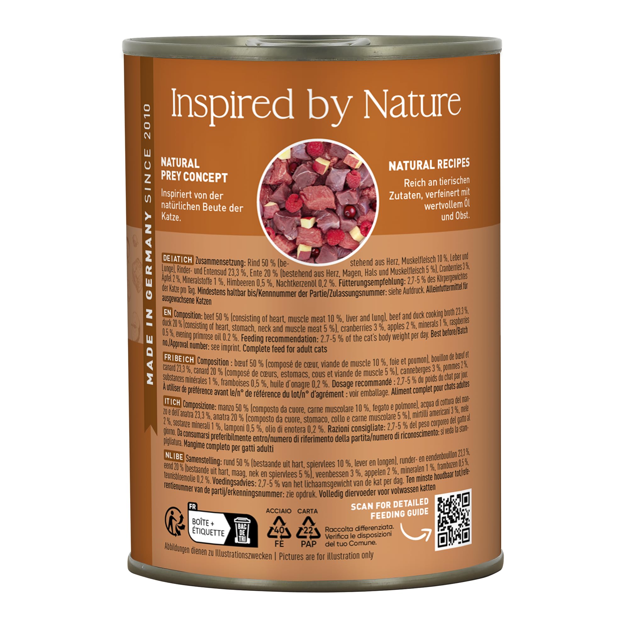 catz-finefood-n-23-rind-ente-katzen-nassfutter-6-x-400-g-mit-cranberries image 3