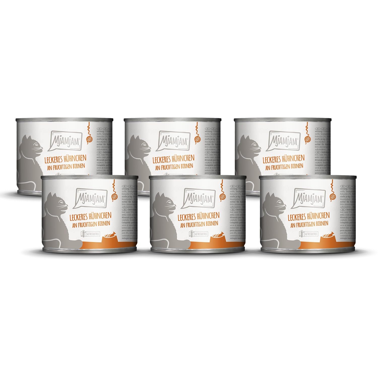 mjamjam-leckere-mahlzeiten-premium-nassfutter-f-r-katzen-h-hnchen-mit-birne-6-x- image 1
