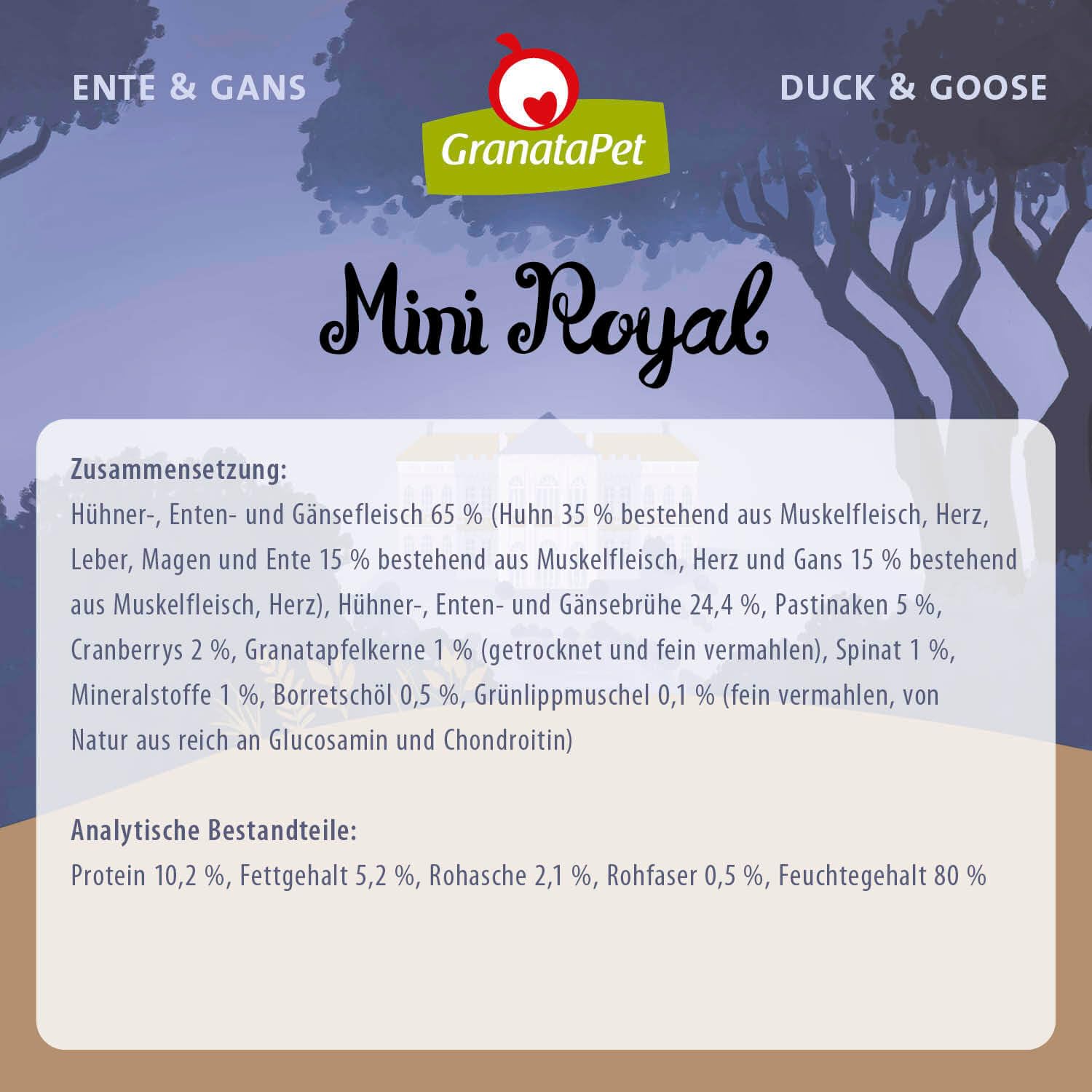 granatapet-mini-royal-ente-gans-hundenassfutter-11-x-150-g image 3