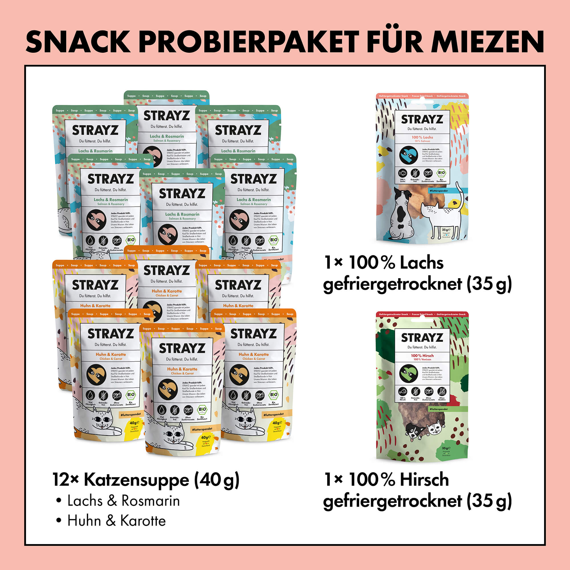 strayz-katzensnack-probierpaket-gefriergetrocknete-snacks-bio-katzensuppen image 2