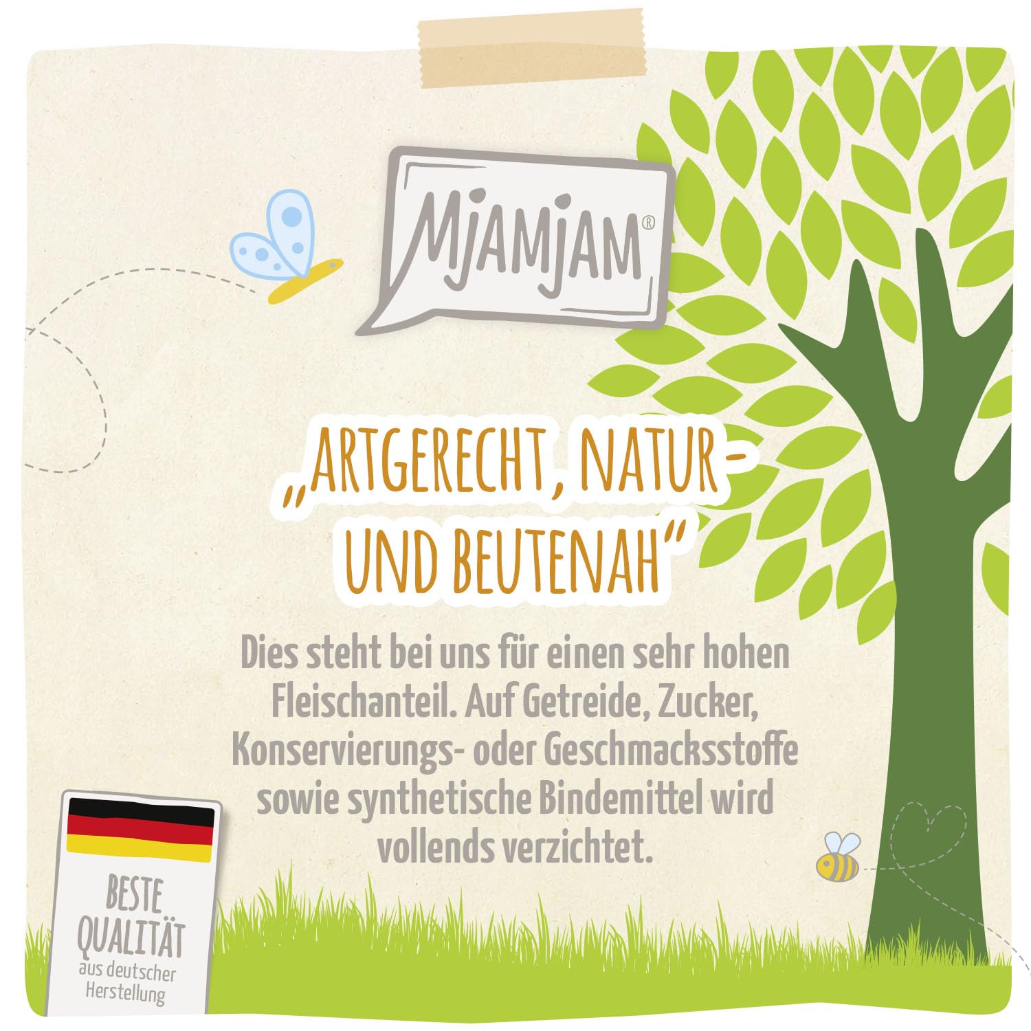 mjamjam-nat-rlich-lecker-bio-h-hnchen-nassfutter-f-r-katzen-6-x-400-g image 2