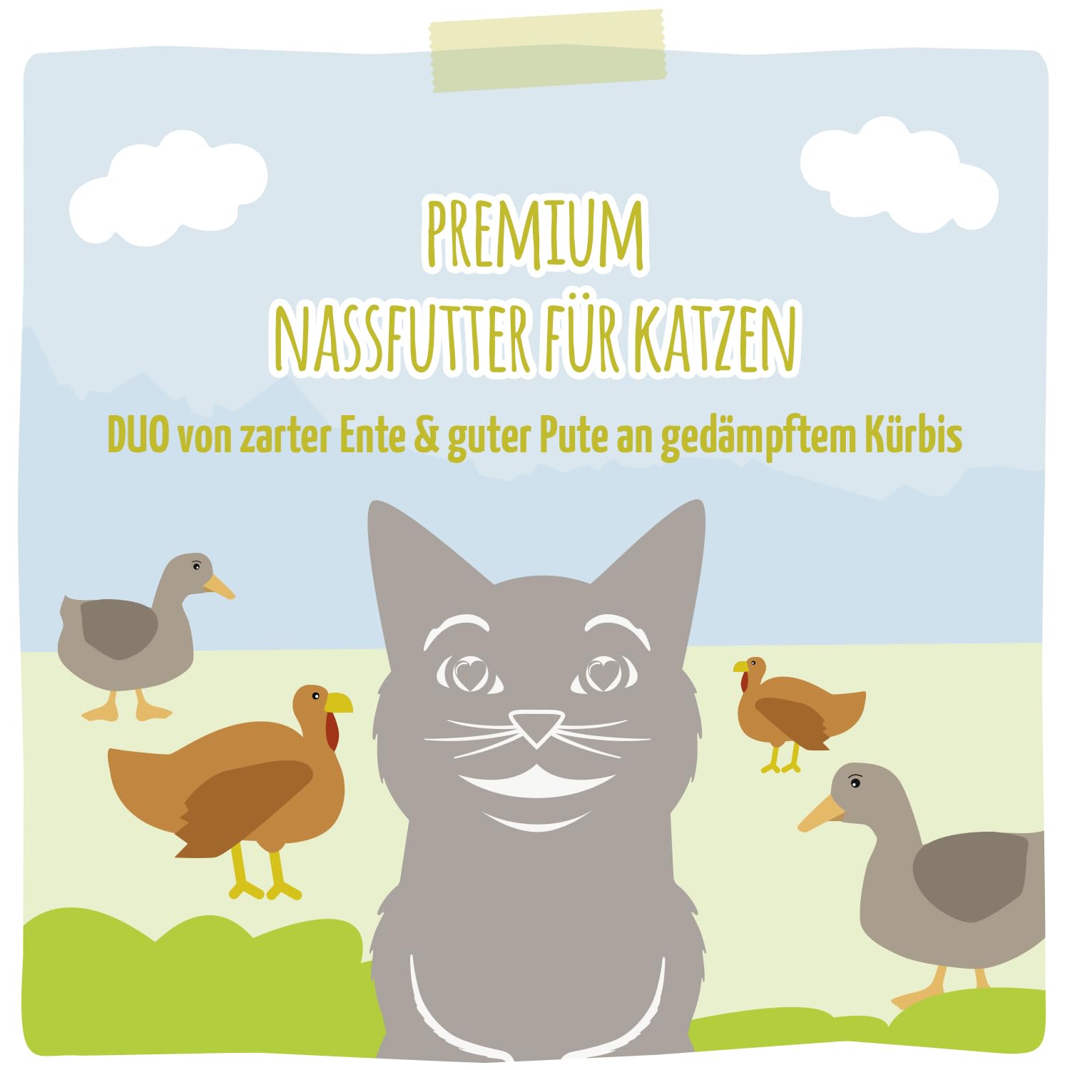mjamjam-duo-premium-nassfutter-f-r-katzen-zarte-ente-gute-pute-an-ged-mpftem-k-r image 4