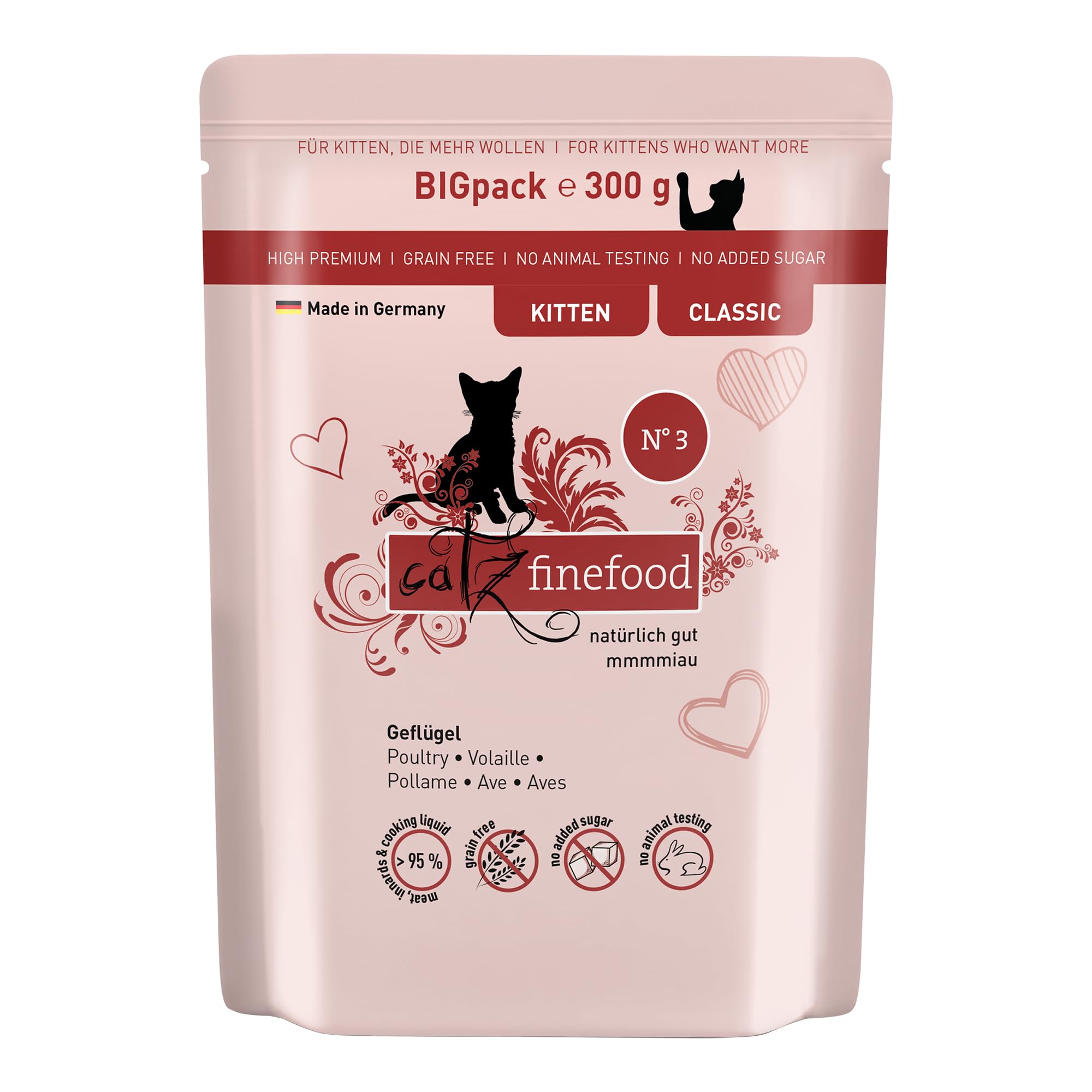 catz-finefood-kitten-n-3-nassfutter-f-r-katzen-gefl-gel-6-x-300g image 1