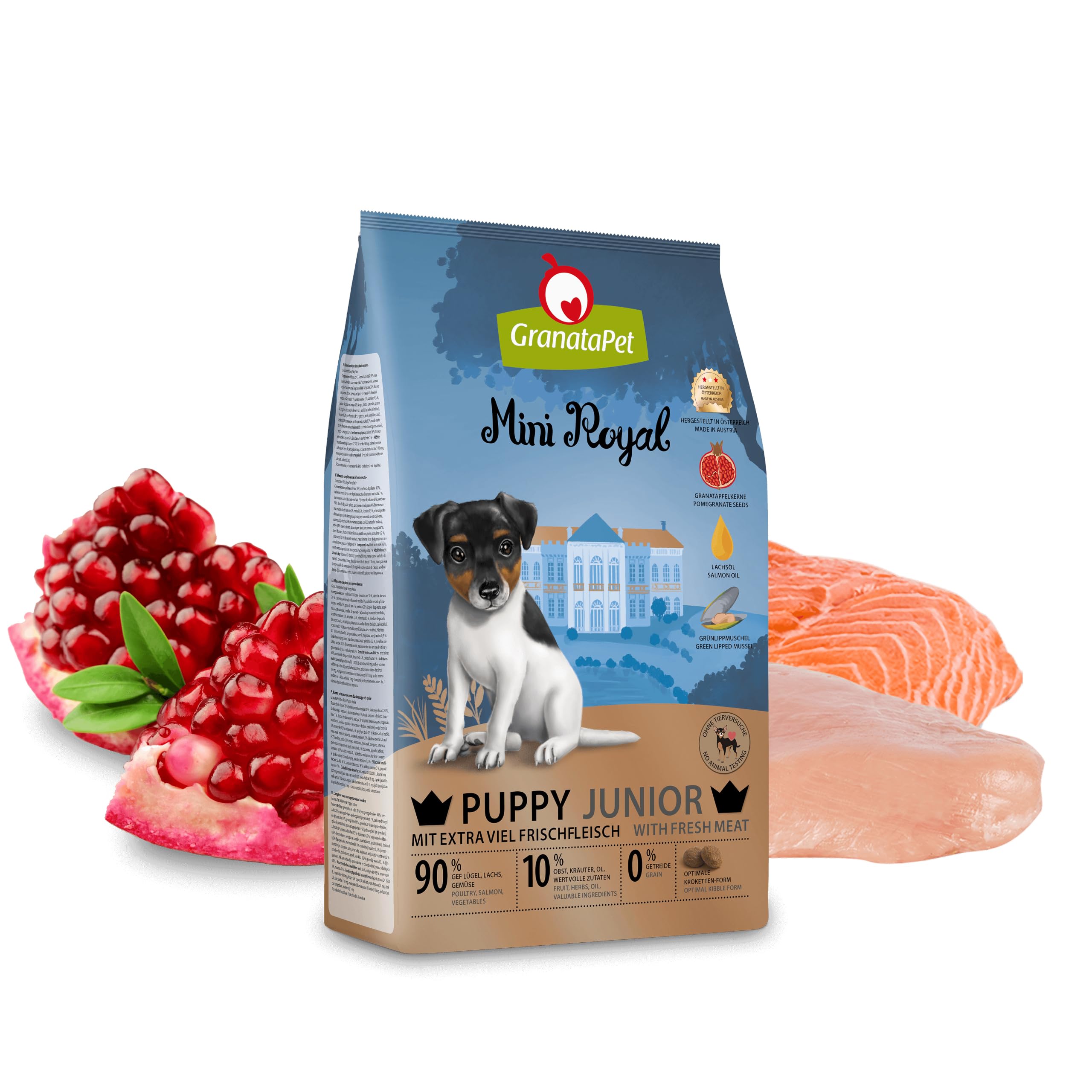 granatapet-mini-royal-junior-trockenfutter-f-r-welpen-kleiner-rassen-1-kg image 2