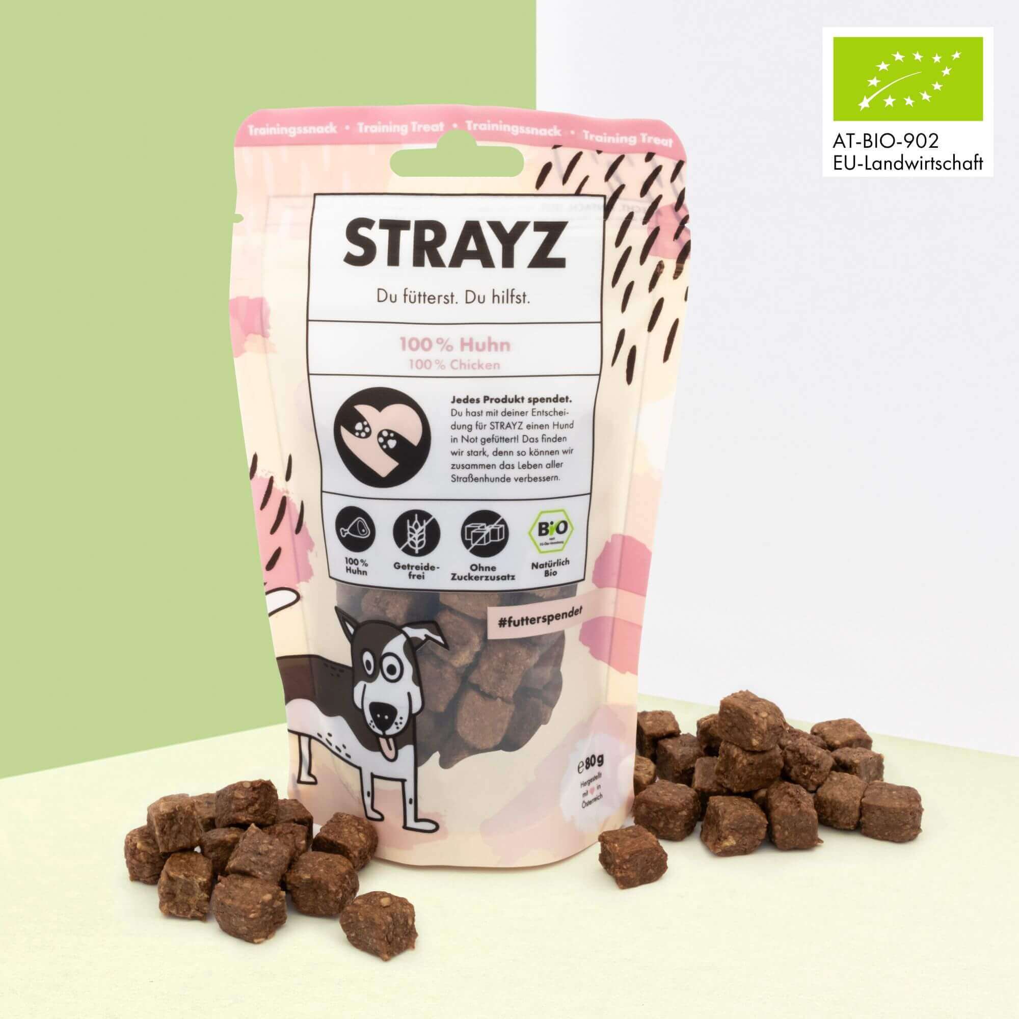 strayz-hundesnack-probierpaket-bio-leckerlis-hirsch-lachs-huhn-veggie image 8