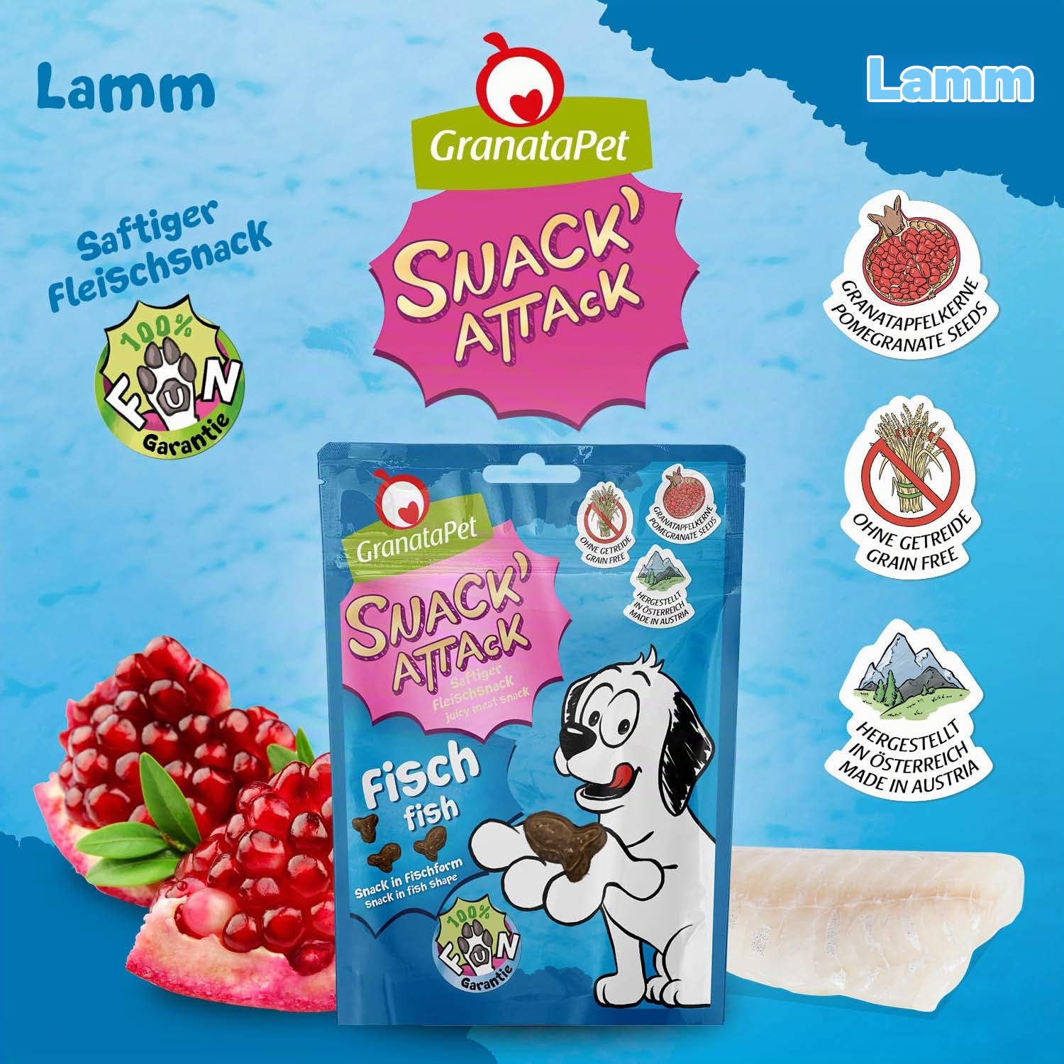 granatapet-snack-attack-fisch-hundeleckerli-ohne-getreide-100g image 2