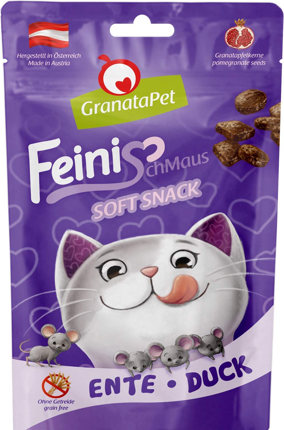 granatapet-feinischmaus-katzen-snack-ente-50g image 1