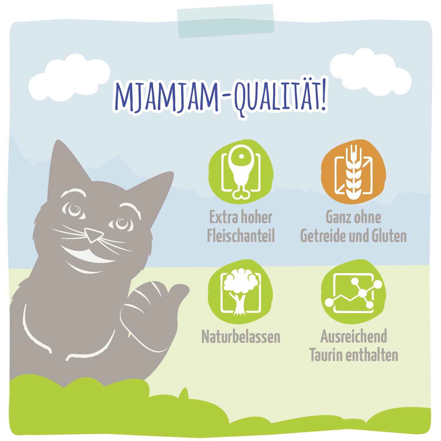 mjamjam-premium-nassfutter-f-r-katzen-forelle-an-h-hnchen-6x200g-getreidefrei image 4